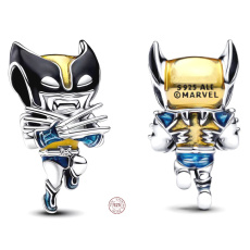 Prívesok Striebro 925 Marvel Wolverine, korálik na náramku film
