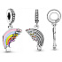 Prívesok zo striebra 925 Rainbow, náramok prívesok symbol