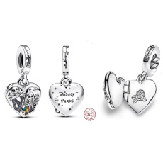 Strieborný prívesok 925 Tim Burton - Sally a Jack, prívesok na náramok