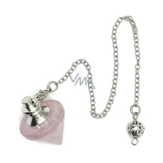 Ružové kyvadlo prírodný kameň na veštenie, veštenie 2,5 x 2 cm, kameň lásky Ružové kyvadlo prírodný kameň na veštenie, veštenie 2,5 x 2 cm, kameň lásky