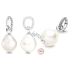Prívesok zo striebra 925 Perla baroková rieka na náramok, symbol Prívesok zo striebra 925 Perla baroková rieka na náramok, symbol