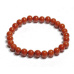 Jaspis červený náramok elastický prírodný kameň, guľôčka 6 mm / 16-17 cm, plná starostlivosť o kameň