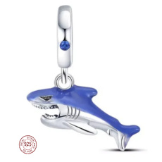 Prívesok zo striebra 925 Žralok, prívesok na náramok