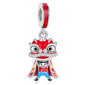 Charm Čína, dračí tanec, Dračí síla – Talisman odvahy a štěstí, přívěsek na náramek cestování Charm Čína, dračí tanec, Dračí síla – Talisman odvahy a štěstí, přívěsek na náramek cestování