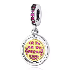 Charm Orientální Shou, dlouhověkost, zlatý kruh života, přívěsek na náramek cestování Charm Orientální Shou, dlouhověkost, zlatý kruh života, přívěsek na náramek cestování