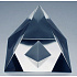Sklenená pyramída v pyramíde krištáľ 50 mm