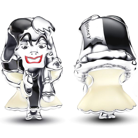 Charm Striebro 925 Disney 101 Dalmatíncov Cruella De Vil, korálka na náramok film