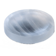 Selenitová miska z prírodného kameňa 50 - 60 g, 60 - 65 mm, anjelská energia