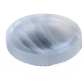 Selenitová miska z prírodného kameňa 50 - 60 g, 60 - 65 mm, anjelská energia