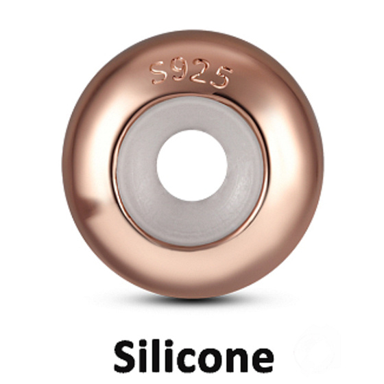 Prívesok Striebro 925 Stopper stopper pink, korálik na náramok