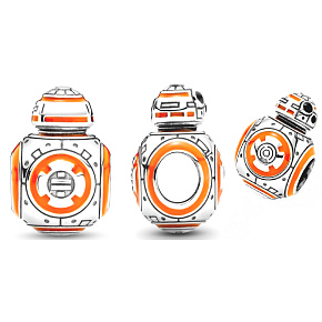 Prívesok Striebro 925 Marvel Star Wars Droid BB-8, korálik na náramok