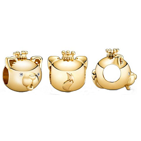 Šarm Striebro 925 Pes je jedenáste zviera v 12-ročnom cykle čínskeho znamenia zverokruhu, korálik na náramok