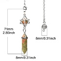 Ametyst Merkaba + kyvadlo, prívesok z prírodného kameňa 71 x 8 x 8 mm, , kameň kráľov a biskupov