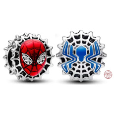 Prívesok Striebro 925 Marvel Spiderman maska, korálik na náramku film