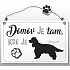 Nekupto Pets drevený nápis Cocker Spaniel 155 x 98 x 5 mm