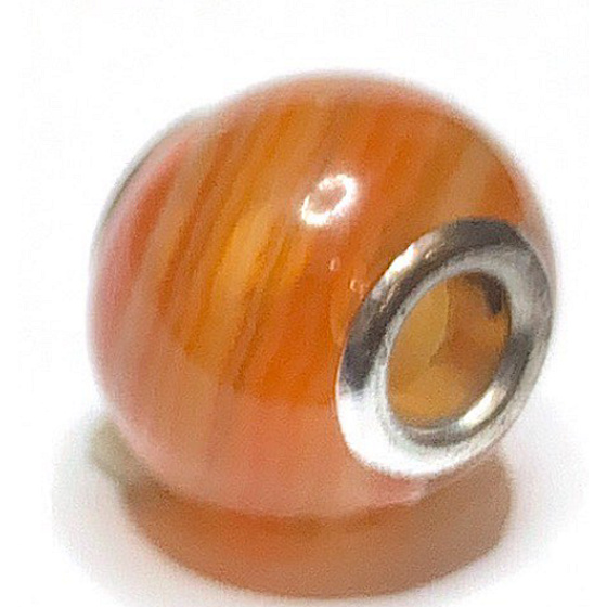 Karneol prívesok okrúhly prírodný kameň 14 mm, otvor 4,2 mm 1 kus, Naučte nás tu a teraz