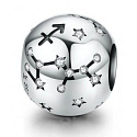 Znamenie zverokruhu Strelec, prívesok na náramok + zirkóny, guľôčka 9 mm 1 ks
