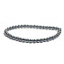 Hematitový náramok elastický prírodný kameň, guľôčka 4 mm / 16 - 17 cm, zdravý krvný kameň