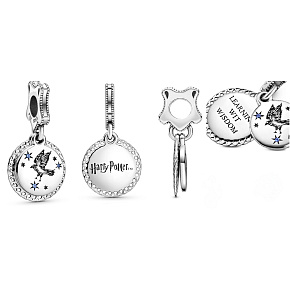 Charm Harry Potter - Ravenscar + zirkón, prívesok 2v1 na náramok