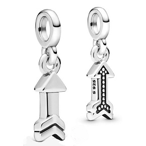 Strieborný šarm 925 My Arrow - Mini medailón, prívesok na náramok, symbol