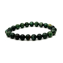 Smaragd Africký náramok elastický prírodný kameň, guľôčka 8 mm / 16 - 17 cm, kráľovský kameň