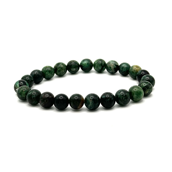 Africký náramok elastický z prírodného kameňa, guľôčka 8 mm / 16 - 17 cm, kráľovský kameň