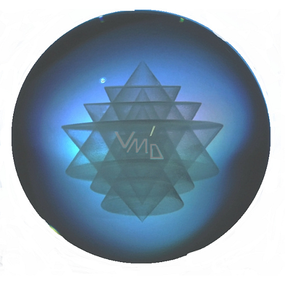 Sri Yantra v sklenenej guli prináša materiálne aj spirituálne bohatstvo 6 cm