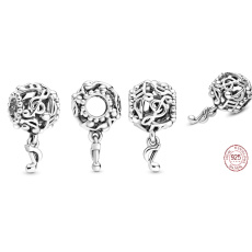 Striebro 925 Dierované noty, korálik na náramku symbol