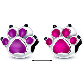 Prívesok Striebro 925 Thermo - mačka, pes, medvedia labka, korálik na náramku Prívesok Striebro 925 Thermo - mačka, pes, medvedia labka, korálik na náramku