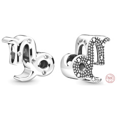 Prívesok Striebro 925 Znamenie zverokruhu Šumivý Kozorožec, korálik na náramok