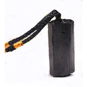 Turmalín / Skoryl náhrdelník prírodný kameň cca 3 cm, 20 - 30 g, strážca dobrej nálady