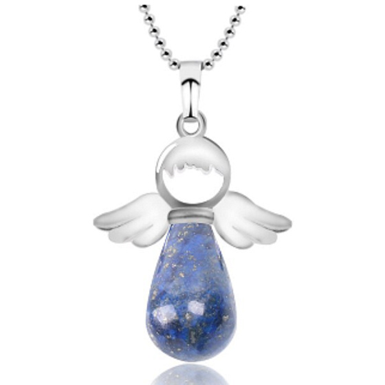 Lapis Lazuli Anjel prívesok prírodný kameň 4,2 x 3 cm, kameň harmónie