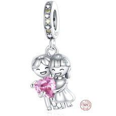 Prívesok zo striebra 925 Love - we are in love, náramok Prívesok zo striebra 925 Love - we are in love, náramok