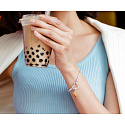Prívesok zo striebra 925 Bubble Tea - Mliečny čaj, prívesok na náramok, Jedlo a nápoje