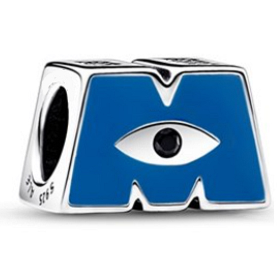 Prívesok Striebro 925 Disney Monsters Ltd (Pixar), Logo M, korálik na náramku film