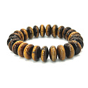 Tigrie oko žltý náramok elastický prírodný kameň, 14 mm / 16-17 cm, kameň slnka a zeme, prináša šťastie a bohatstvo