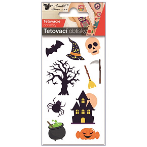 Tetovacie obtlačky Halloween dom 6 x 10 cm