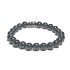 Obsidián modrý náramok elastický prírodný kameň, guľôčka 8 mm / 16-17 cm, záchranný kameň