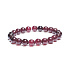 Granátovo-červený elastický náramok, guľôčka 8 mm / 16-17 cm, kameň ohňa, lásky