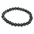 Perlový čierny elastický syntetický náramok, gulička 6 mm / 16 - 17 cm, symbol ženskosti