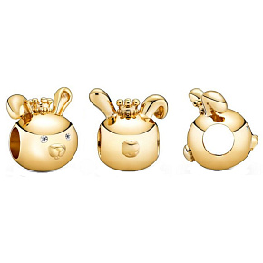 Šarm Striebro 925 Králik, Králik je štvrté zviera v 12-ročnom cykle čínskeho znamenia zverokruhu, korálik na náramok Šarm Striebro 925 Králik, Králik je štvrté zviera v 12-ročnom cykle čínskeho znamenia zverokruhu, korálik na náramok