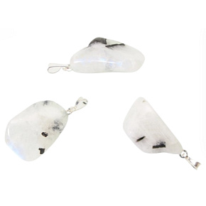 Mesačný kameň Troml prívesok prírodný kameň, 2,2-3 cm, 1 kus, kameň osudu