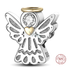 Striebro 925 Anjel, korálik na náramku symbol Striebro 925 Anjel, korálik na náramku symbol