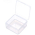 Plastový box číry 7,4 x 7,4 x 2,5 cm, 1 kus