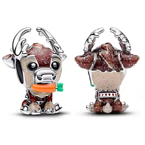 Charm Disney Ledové království Sven – roztomilý sob s mrkví, korálek na náramek film Charm Disney Ledové království Sven – roztomilý sob s mrkví, korálek na náramek film