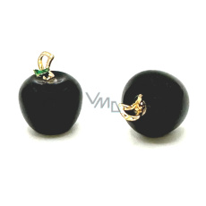 Onyx Jablko poznania prívesok, prírodný kameň 2,7 x 15 mm, ručne vyrezávaný kameň životnej sily Onyx Jablko poznania prívesok, prírodný kameň 2,7 x 15 mm, ručne vyrezávaný kameň životnej sily