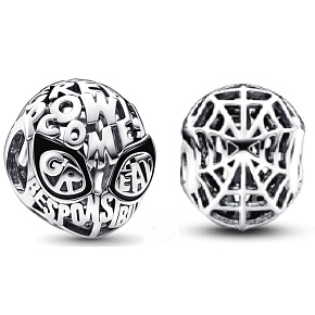 Prívesok Striebro 925 Marvel Spiderman maska, korálik na náramku film