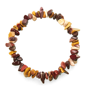 Mokait náramok elastický sekaný prírodný kameň 19 cm, motivačný kameň Mokait náramok elastický sekaný prírodný kameň 19 cm, motivačný kameň