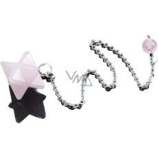 Rozmarín Merkaba kyvadlo z prírodného kameňa 21 x 21 x 21 mm, kameň lásky Rozmarín Merkaba kyvadlo z prírodného kameňa 21 x 21 x 21 mm, kameň lásky