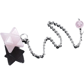 Rozmarín Merkaba kyvadlo z prírodného kameňa 21 x 21 x 21 mm, kameň lásky